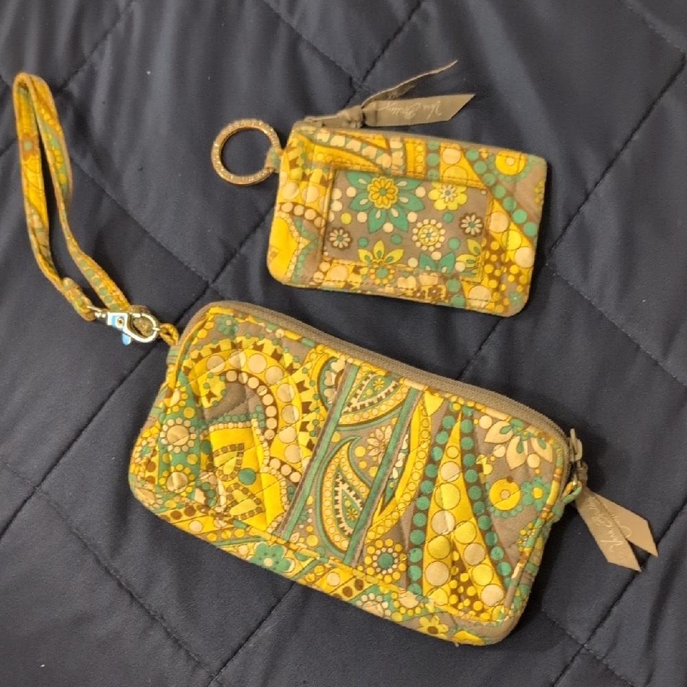 Floral Wristlet and Coin Purse Set